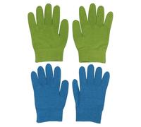 Mikikit 2 Pairs Gel Moisturizing Gloves Hand Care Gloves for Dry Skin Hydration Light Green and Sky Blue Suitable for Beauty Skin Care Use