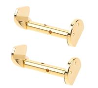 Mikikit 2 Pcs 3/4 4/4 Violin Chin Rest Metal Screws Replacement, Gold Violin Chin Rest Clamp Fitting Accessories for Orchestral Strings