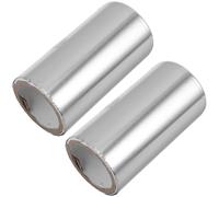 Mikikit 2 Rolls Aluminium Nail Remover Foil Tinfoil Wraps for Gel Polish Removal Handy Nail Removal Process Silver Colour at Home and Beauty Tasks