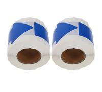 Mikikit 2 Rolls Blue Pipe Labels Stickers with Self-Adhesive Backing for Plumbing Gas Pipe Flow Direction High Visibility for Industrial Settings