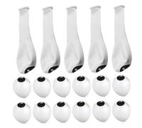 Mikikit 200Pcs Halloween Eyeball Balloons for Unique Latex Balloons for Spooky Celebrations Eye Catching Decorations for Halloween Festivities