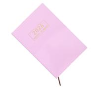 Mikikit 2026 A5 Weekly Schedule Planner Notebook with Pu Cover, Starlight Pink Daily Agenda Organizer for Time Management and Goal Planning