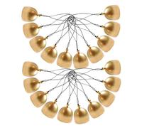 Mikikit 20pcs Alloy Dream Catcher Bells for DIY Crafts Lucky Feng Shui Mini Wind Chime Pendants Bells for Door Window Garden Decoration and Christmas Festival