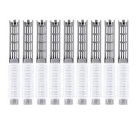 Mikikit 20pcs Hair Styling Rollers for Natural Curling Effect Abs Plastic Hairdressing Tool with Self-adhesive Design Gentle on Hair