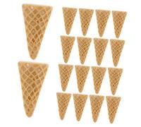 Mikikit 20Pcs Ice Cream Cone Charms DIY Phone Case Decorations Crafting Supplies Realistic Adornments for Creative Projects Unique