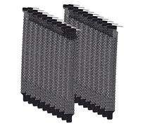 Mikikit 20pcs Metal Mesh Pci Slot Cover for Computer Chassis Ventilation Cooling Fan Blanking Plate Chassis Bits Block for Case