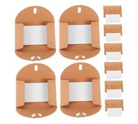 Mikikit 20pcs Mini Kraft Envelopes with Blank Cards Heart Clasp Paper Greeting Cards for Christmas Thanksgiving Weddings Protective Packaging for Party Favors and Gift Messages