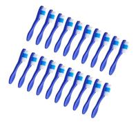 Mikikit 20pcs Mini Prison Toothbrushes 9.5cm Small Soft-Bristle Manual Toothbrushes Compact Oral Cleaning Brushes for Detention and Psychiatric Use
