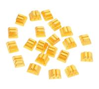 Mikikit 20pcs Miniature Gold Bars Decor Resin Mini Bricks Ornament Dollhouse Accessories for Scene Layout and Pretend Play