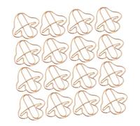 Mikikit 20pcs Rose Gold Decorative Paper Clips Small Mushroom Design Paper Pin Clips for Office School Home Use Strong Clamping and Multi Functional