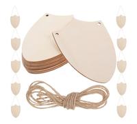 Mikikit 20pcs Unfinished Wooden Shield Blanks for DIY Wood Projects, Natural Beige Wood Material with Rustic Charm, for Medieval Decorations and Knight Party Favors