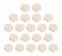 Mikikit 20pcs White Flower Designed Sponge Set for Hot Tubs and Bathtubs, Oil Absorption and Dirt Removal Pool Filtering Sponges, Kitchen Cleaning Tool