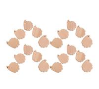 Mikikit 20pcs Wooden Hedgehog Cutouts Unfinished Wood Slices for Crafts DIY Scrapbooking Embellishments Natural Beech Wood Animal Ornaments for Home and School Projects