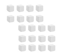 Mikikit 24pcs Calcium Cubes for Reptile Tank Supplies, White Turtle Molar Calcium Stones Rich Trace Elements, Does Not Pollute Water, Suitable for Fish Tank and Reptiles