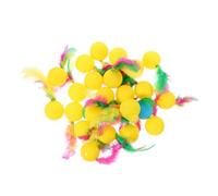 Mikikit 24pcs Cat Teasing Balls Interactive Pet Toys for Cats Engaging Sound Fun Design for Home Play and Training