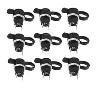 Mikikit 24pcs Dc Power Jacks and Covers Female Panel Mounting Adapter for External Electrical Box Power Supply Plug Connectors outside Cables Cap