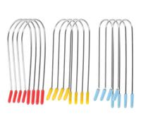 Mikikit 24pcs Hot Roller Clips Set U-shaped Fixed Hair Curling Clips for Short Hair, Heat-resistant Perm Kit Hairdressing Tool, Multi-size Rollers Clamp for Salon and Home Use
