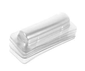 Mikikit 24Pcs Plastic Lip Balm Pouches Sturdy Card Holders with Window for Money Packaging and DIY Project Organization