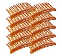 Mikikit 24pcs Teeth Retro Plastic Wave Side Hair Twist Clip Combs for Women Bridal Wedding Veil Comb Teeth Fine Thin Hair