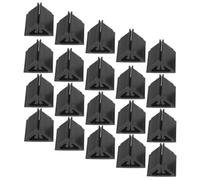 Mikikit 24pcs Triangular Card Holders Black Poker Stand with Weighted Base Matte Anti-glare Finish Stable Triangle Display for Tabletop Card Games Board Game Accessory