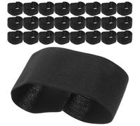 Mikikit 25pcs Funeral Memorial Armband Football Band Black Elastic Polyester Mourning Band Attaches Well to Clothes Not Easy to Deform Suitable for Cemeteries and Memorial Services