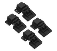 Mikikit 2pair Turntable Dust Cover Hinge, Plastic Hinge Kit, Black, for Dust Cover, Enhanced Protection and Smooth Operation for Vinyl Enthusiasts