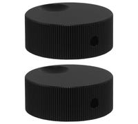Mikikit 2pcs 32x13mm Aluminum Alloy Electric Guitar Volume Control Knobs Solid Rotary Tuning Potentiometer Replacement for Audio Bass Guitar Accessories