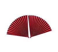 Mikikit 2pcs Antique Chinese Folding Paper Fan Photo Prop for Decor Makeup Lipstick Jewelry Easy Carry and Clean