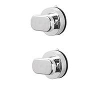Mikikit 2pcs Bathroom Grab Bars for Elderly Wall-Mounted Safety Grab Rails Suction for Shower Toilet Anti-Slip Handles for Bathroom Safety Small Pc Stainless Steel