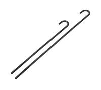 Mikikit 2pcs Black Plastic Magician Dancing Cane for Lightweight Portable Old Man Crutch Prop for Halloween Party Birthday School Performances Versatile Costume Accessory