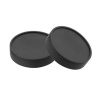 Mikikit 2pcs Black Plastic Telescope Eyepiece Dust Caps with Dust Prevention and Water Vapour Protection, 2 Inch Protective Lens Covers for Astronomy Telescope Accessories