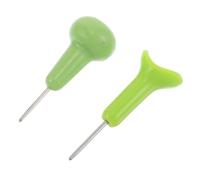 Mikikit 2pcs Braille Writing Pen for Beginners Plastic Blind Teaching Tool with Braille Board Set for Classroom Learning and Visual Impairment Education Aid