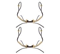 Mikikit 2pcs Brass Buddhist Counters Manual Finger Tasbih Bead Counting Device for Meditation and Chanting Portable Buddha Counter for Religious Ceremony Use