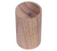 Mikikit 2pcs Car Essential Oil Diffuser Wood Adornment, Black Walnut round Cylinder Aroma Diffuser Stand for Car Interior Fragrance and Aromatherapy