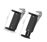 Mikikit 2pcs Car Garage Remote Visor Clip Holder Adjustable Length Abs Material Universal Fit with Padded Interior for Secure Garage Door Remote Storage