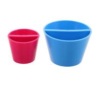 Mikikit 2pcs Ceramic Rim Cone Molds Pottery Sculpting Tool Set for Clay Modeling, DIY Handcraft Supplies with Rose Pink Xs Blue S, Suitable for Home Art and Ceramic Painting