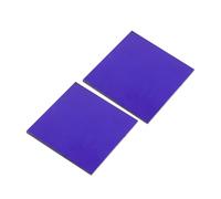 Mikikit 2pcs Cobalt Glass Sheets 5x5cm for Chemistry Lab Flame Reaction Accessory Scientific Educational Supplies School Physics Experiment