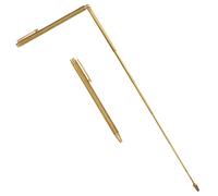 Mikikit 2Pcs Copper Dowsing Rods Retractable Feng Shui Detection Tool with Storage Bag Flexible Folding for Water, Metal and Treasure Finding