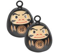Mikikit 2pcs Copper Japanese Style Bell Pendants with Sturdy Material and Gentle Soothing Tones for Decorating Your Backpack or Keychain Small Bells for Crafts and DIY Hanging Decor