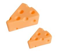Mikikit 2pcs Cute Cheese-Shaped Night Light Gentle Lighting for Boys and Girls Bedroom Nursery and Decor Safe and Bedside Lamp Small Medium