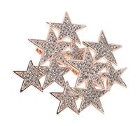 Mikikit 2pcs Five-pointed Star Shoe Buckle Clips for Wedding Shoes High Heels Jewelry Decorations Alloy Charms for Women