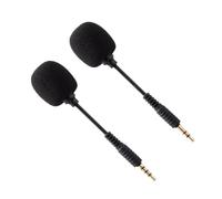 Mikikit 2pcs Flexible Condenser Microphone for Bendable Handheld Microphone Arm for Phone Live Streaming Mic Sponge Cover