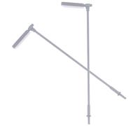 Mikikit 2pcs Glowing Street Lamp Post Models for Sand Table Decor, Steel Miniature Lamp with Stable Flat Bottom, 1:150 Scale, for Desktop and DIY Mini House Accessories