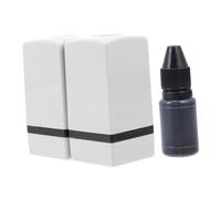 Mikikit 2pcs Guitar Chord Stamps for Beginners, Lightweight Plastic Chord Training Tool with Ink, White Colour, for Developing Guitar Playing Habits in Practice Sessions