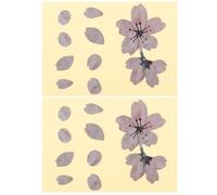 Mikikit 2pcs Guitar Fretboard Stickers Creative Self-adhesive Sakura Petal Decals for Bass Ukulele Fingerboard Decorative Musical Instrument Accessories