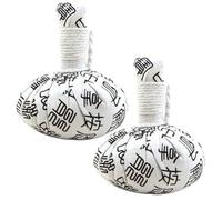 Mikikit 2pcs Herbal Heating Massage Balls for Deep Tissue Muscle Relief and Fatigue Recovery with Cotton Cloth Material and Sleek Stylish Design for Relaxation and Pain Relief