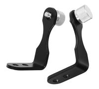 Mikikit 2pcs Iron Binocular Tripod Mount Adapter for Double Telescope and Telescope with Unique Shaped Design, Sl lack Finish, Versatile Use and Enhanced Balance for Photography