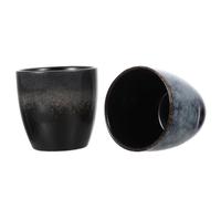 Mikikit 2pcs Japanese Coffee Mug Ceramic Tea Cups with Retro Chinese Style Teaware Design, Compact and Portable Household Teaware for Office and Daily Cooking Tea