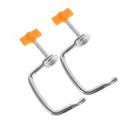 Mikikit 2pcs Manual Pasta Maker Fixing Clips, Universal Noodle Maker Replacement Accessories for Pasta Making Machine, Sturdy Clamp for Kitchen Use