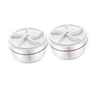 Mikikit 2pcs Mini Washing Machine Low Noise Usb Rechargeable Portable Washer for Travel and Dorm for Underwear Socks and Small Clothes Compact and Easy to Use